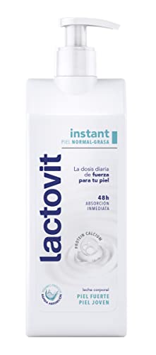 Lactovit - Leche Corporal Instant con Protein Calcium y de Rápida Absorción, para Pieles Normales y Grasas