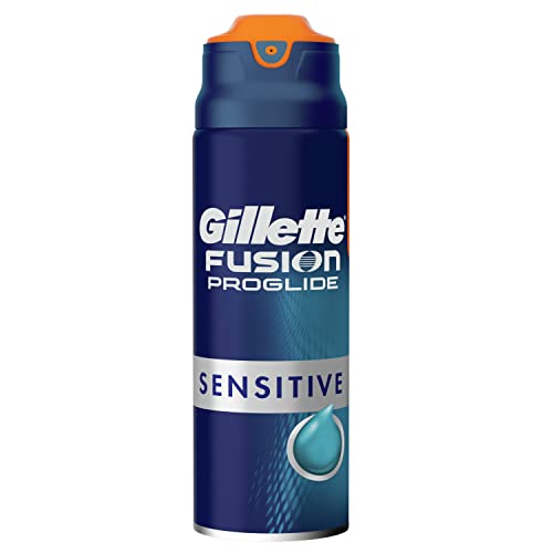Gillette Fusion ProGlide Sensitive 2 En 1 Cool & Fresh Gel De Afeitado 170 ml, Para Piel Sensible