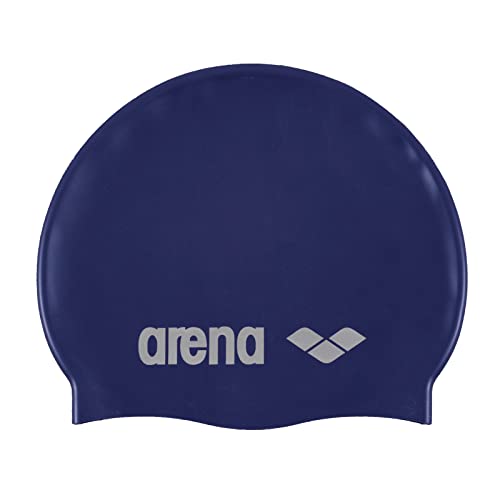 Arena Classic Gorro de Natación, Unisex Adulto, Azul (Denim/Silver), Talla Única