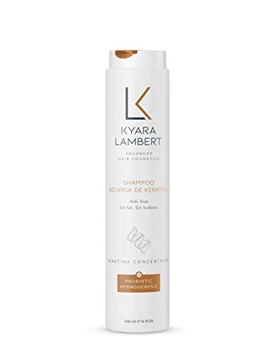 Kyara Lambert - Shampoo Recarga de Keratina, 400ml | Champú Post Tratamiento Keratina | Sin Sales ni Sulfatos, Antiencrespamiento