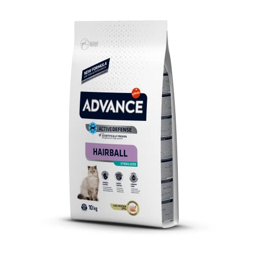 ADVANCE Hairball Pienso para Gatos Esterilizados - 10Kg
