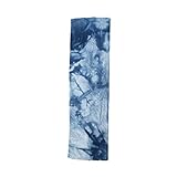 Ailan Diademas Tie-dye Deportes Estampado Para floral Transpirable Banda para el sudor Sombreros elasticidad Banda para el cabello Envoltura para Yoga Correr, Azul oscuro