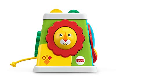 Mattel Fisher-Price-Cubo giros y sorpresas, juguetes aprendizaje bebés +6 meses, color surtido, 1 Unité (Lot de 1) FYK64