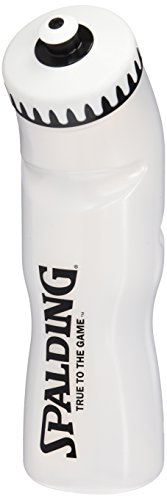 Spalding - Botella de agua, color Blanco