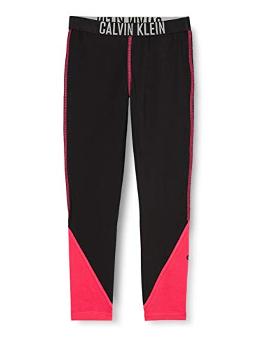 Calvin Klein Legging Pantalón de Pijama, Black, 14-16 para Niñas
