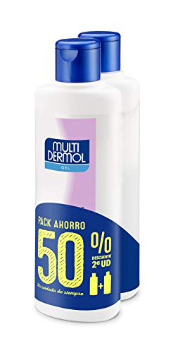 Multidermol Gel de Ducha - Paquete de 2 x 750 ml, Higiene Protectora y Aséptica de la Piel, Acción Desodorante Total: 1500 ml