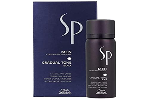 Wella SP Men - Set de espuma de pigmento negro Gradual Tone (60 ml) + champú (30 ml)