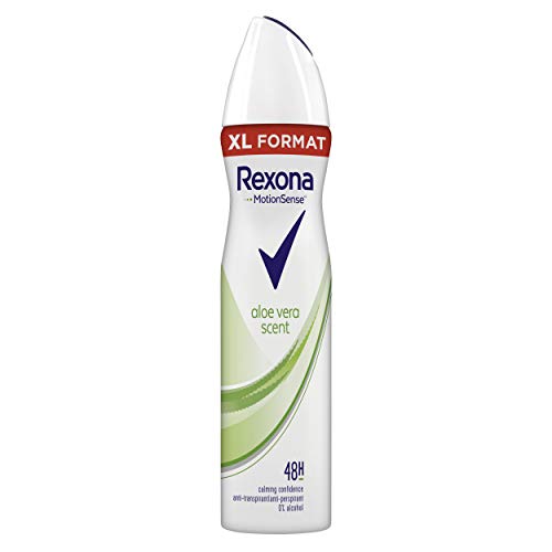 Rexona Desodorante Aerosol Antitranspirante para Mujer Aloe Vera, 250ml