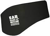 Ear Band-It Diadema de natación (retener el Agua, Sujetar Tapones para los oídos) Recomendado por el médico y protección contra el Agua Grandes (Mayores de 10 años y Adultos) Negro