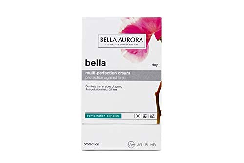 Bella Aurora Crema Hidratante Facial de Día 40+ Años Piel Mixta-Grasa SPF 20, 50 ml | Anti-Edad y Anti-Manchas | Tratamiento Facial Hidratante | BELLA