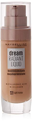 Maybelline New York - Dream Satin Liquid, Base de Maquillaje Líquida con Sérum Hidratante, Tono 045 Miel