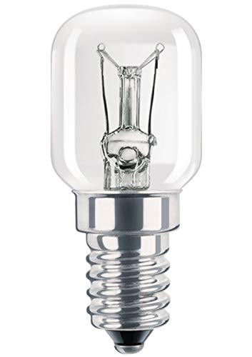 Philips Bombilla incandescente para aparatos 8711500249791- Lámpara (15 W, Electrodoméstico, E14, 1000 h, Transparente, 1 año(s))