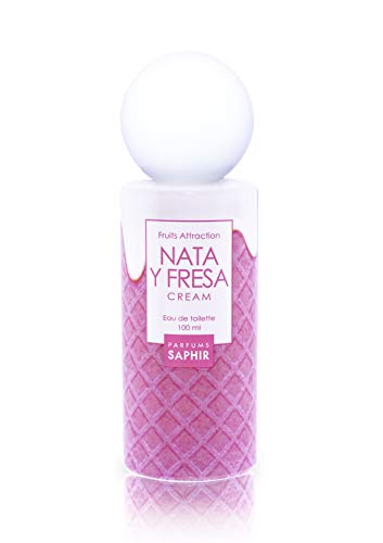 PARFUMS SAPHIR Fruit Attraction Nata y Fresa Cream - Eau de Toilette para Mujeres - 100 ml