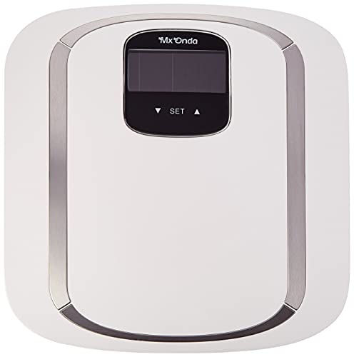 Mx Onda MX-PB2442 - Báscula de baño electrónica para adultos, con medición del porcentaje de grasa corporal, agua, masa muscular y masa ósea