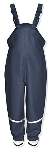 Playshoes Rain Overalls Textile Lining Pantalón Impermeable, Dark Blue, 98 Unisex niños