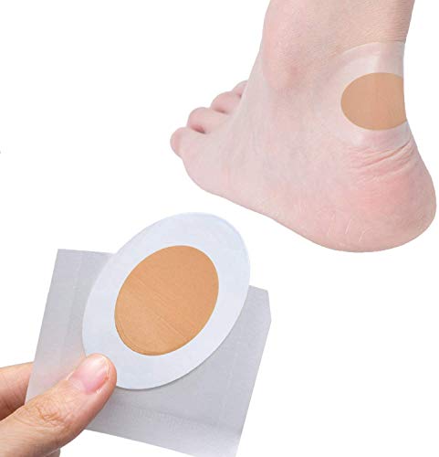 Sumifun Paquete de 15 almohadillas acolchadas para prevenir blísteres de talón, moleskin con vendaje de espuma adhesivo para proteger el talón y los dedos del pie impermeables