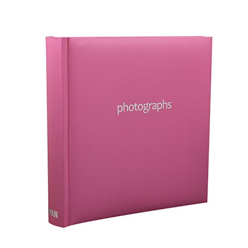 ARPAN - Álbum de Fotos, Capacidad para 200 Fotos de 10 x 15 cm, con Notas, 23 x 23 cm, Color Rosa