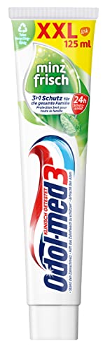 Odol-med3 pasta de dientes fresca de menta para aliento fresco, 125 ml