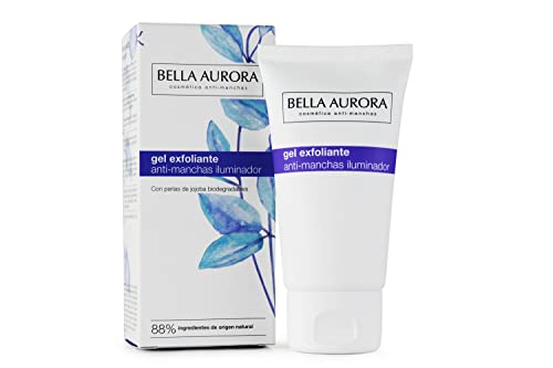 Bella Aurora Gel Exfoliante Facial Anti-Manchas Iluminador | Limpia la Piel en Profundidad | Peeling Facial Enzimático para la Cara, 75 ml