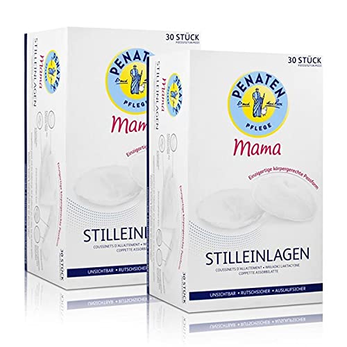 Penaten - Almohadillas de lactancia para mamá (2 unidades, 30 unidades, invisibles, antideslizantes)