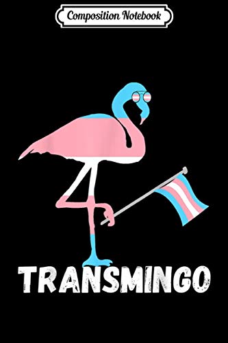 Composition Notebook: Trans Flamingo Transexual Bird LGBT Transgender Pride Flag Journal/Notebook Blank Lined Ruled 6x9 100 Pages
