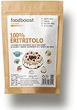 Eritritol 1 kg foodboost -sustituto del azúcar - 0 kcal - 100% puro - mismo poder edulcorante que el azúcar de cocina, apto para diabéticos y dietas bajas en calorías o equilibradas - contra la caries