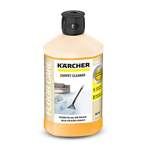 Limpiador de alfombras RM 519 de Kärcher, adecuado para la limpieza de alfombras, tapicerías, asientos de coches, etc., 1l de concentrado genera 40l de líquido limpiador una vez diluido