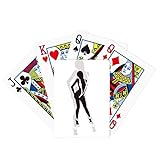 Ropa interior de las mujeres calientes piernas largas poker jugar magia tarjeta divertido juego de mesa