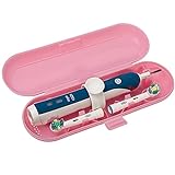 Cepillo de dientes eléctrico de plástico Estuche de viaje compatible con la serie Pro, rosado