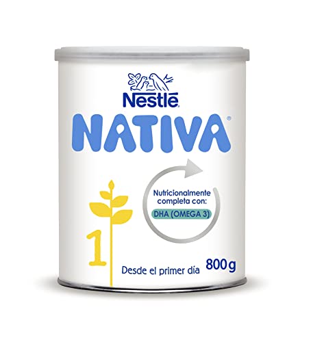 Nestlé Nativa 1 Leche para Lactantes en Polvo Fórmula para Bebés Desde el Primer Día, 800g
