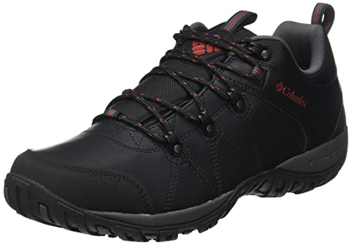 Columbia Peakfreak Venture Waterproof Zapatos impermeables para Hombre, Negro (Black, Vintage Red), 40 EU