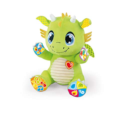Clementoni - Ramón, mi amigo el Dragón - peluche interactivo para bebés a partir de 6 meses, juguete en español (55388)