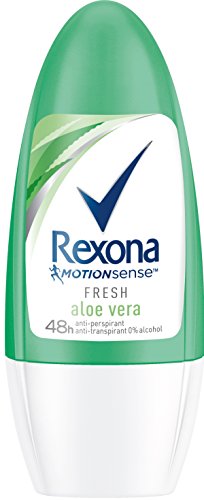 Rexona - Desodorante en roll - on de aloe vera, mujer, pack de 6 (6 x 50 ml)