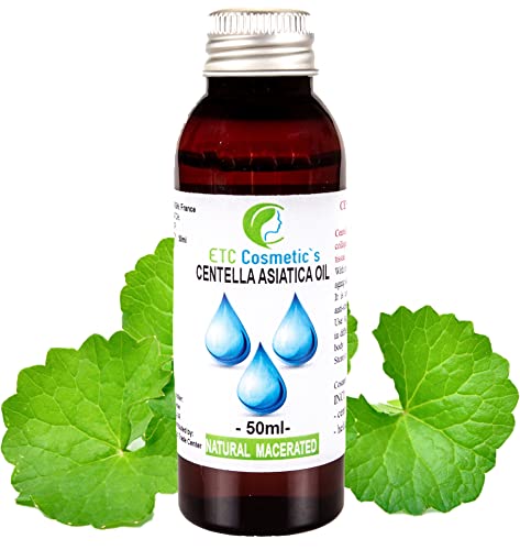 Centella Asiatica Oil 50 ml - conocido también como aceite de kola Gotu, actúa como un agente antienvejecimiento, tonificante, reafirmante, acondicionador y restaurador.