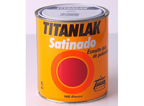 Titanlak, Esmalte, Laca poliuretano Satinado-Acetinado, Blanco, 750ML