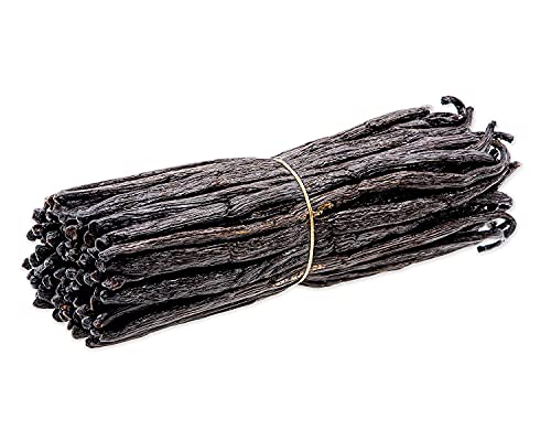 Vainas de Vainilla de Madagascar Ð Grado B Bourbon Planifolia Vainas de Vainilla para cocinar, hornear y hacer extracto de vainilla (25 Vainas de Vainilla)