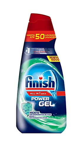 Finish All in 1 Max Power Gel Higiene Detergente Gel Lavavajilla - 50 dosis