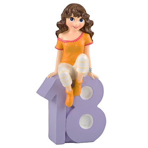 Mopec Figura para Pastel Chica con Camiseta, Poliresina, Amarillo, 6x13.5x23.5 cm