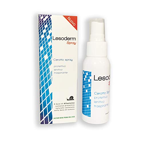 Lesoderm spray curativo para las úlceras de decúbito 50 ml - Spray parche para llagas de pañales, úlceras, placas de psoriasis y heridas superficiales de la piel