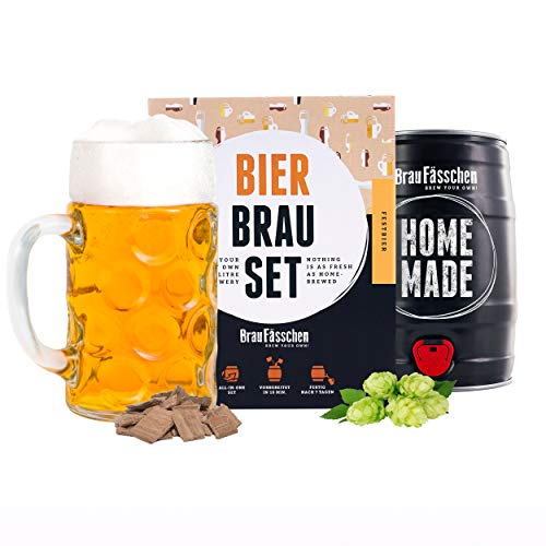 Regalos Originales Kit para elaborar Cerveza Estilo Oktoberfest en Casa - Producto de Alemania - Disfruta tu cerveza en sólo 7 días - Brewbarrel Braufässchen
