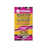 OTOWIL Otowil Keratina Crema 25 grs. La línea Keratina Crema tiene alta cantidad de nutrientes que ayudan a eliminar el frizz, hidratar el cabello y darle suavidad. Fácil de aplicar 25.81 g
