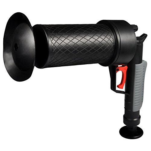 BYARSS Bomba De Desagüe-pistola de drenaje de aire, Air Power Drain Blaster, abridor de desagüe de alta presión para bañera obstruida, tubo de inodoro, bañera（Negro）