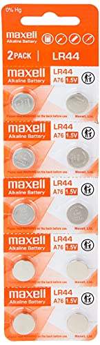 Maxell LR44 1.5V Micro - Pack de 10 pilas alcalinas