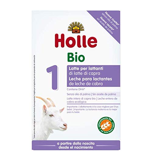 Holle Leche inicial orgánica 1 a base de leche de cabra, 4 unidades (4 x 400 g)