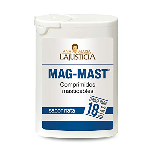 Ana Maria Lajusticia - Magnesio masticable – 36 comprimidos. Reduce la acidez estomacal de forma natural. Apto para veganos. Envase para 18 días de tratamiento