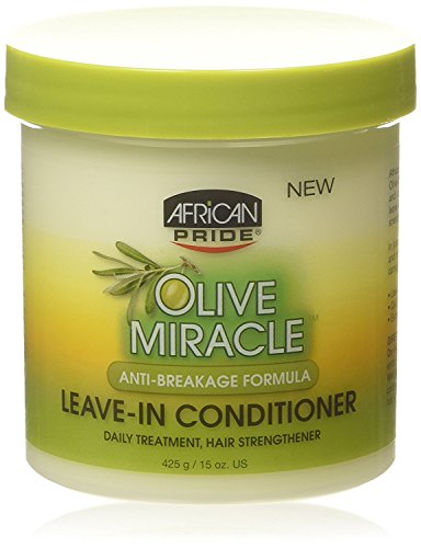 African Pride Olive Miracle Leave-In Conditioner 15oz Jar