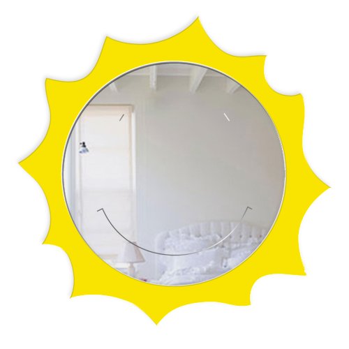 Mungai Espejos - Espejo'Sun feliz', acrílico, 45 cm