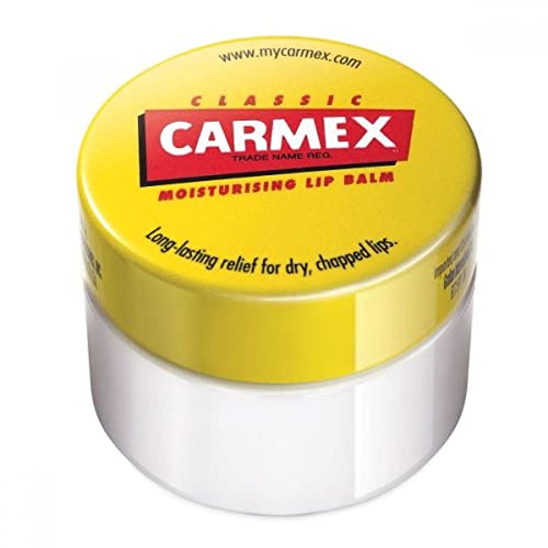 Carmex Bálsamo Labial, 1 Tarro, color Amarillo, 7.5 g.