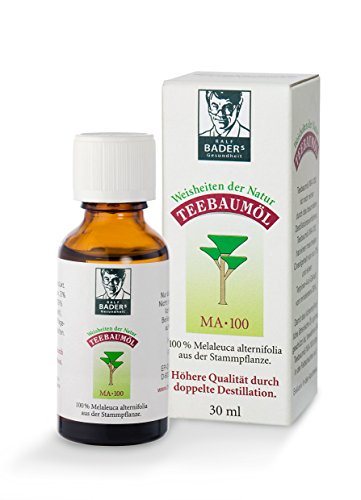 BADERs de la farmacia. Aceite de árbol de té. El clásico de la farmacia. Doble destilación. Melaleuca australiana alternifolia. 30 ml