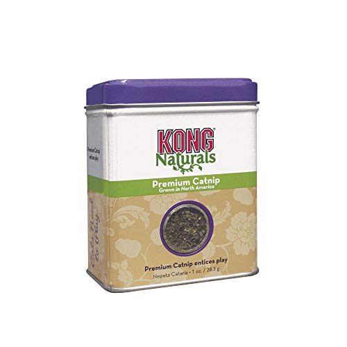 KONG - Naturals Premium Catnip - Hierba gatera de cultivo norteamericano - 29 gramos